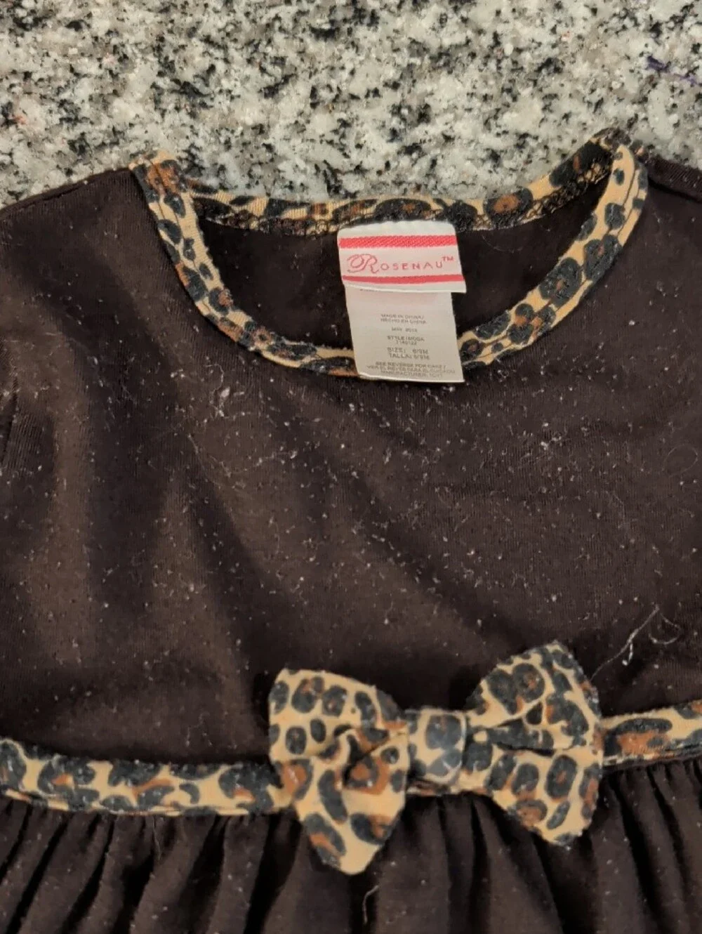 Kids Leopard Print Brown Matching Set - Brand Unspecified